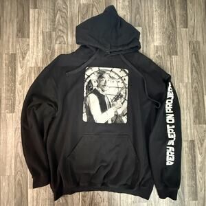Tultex Tupac Han Solo Graphic Hoodie XXL Black Hip Hop Star Wars Mashup